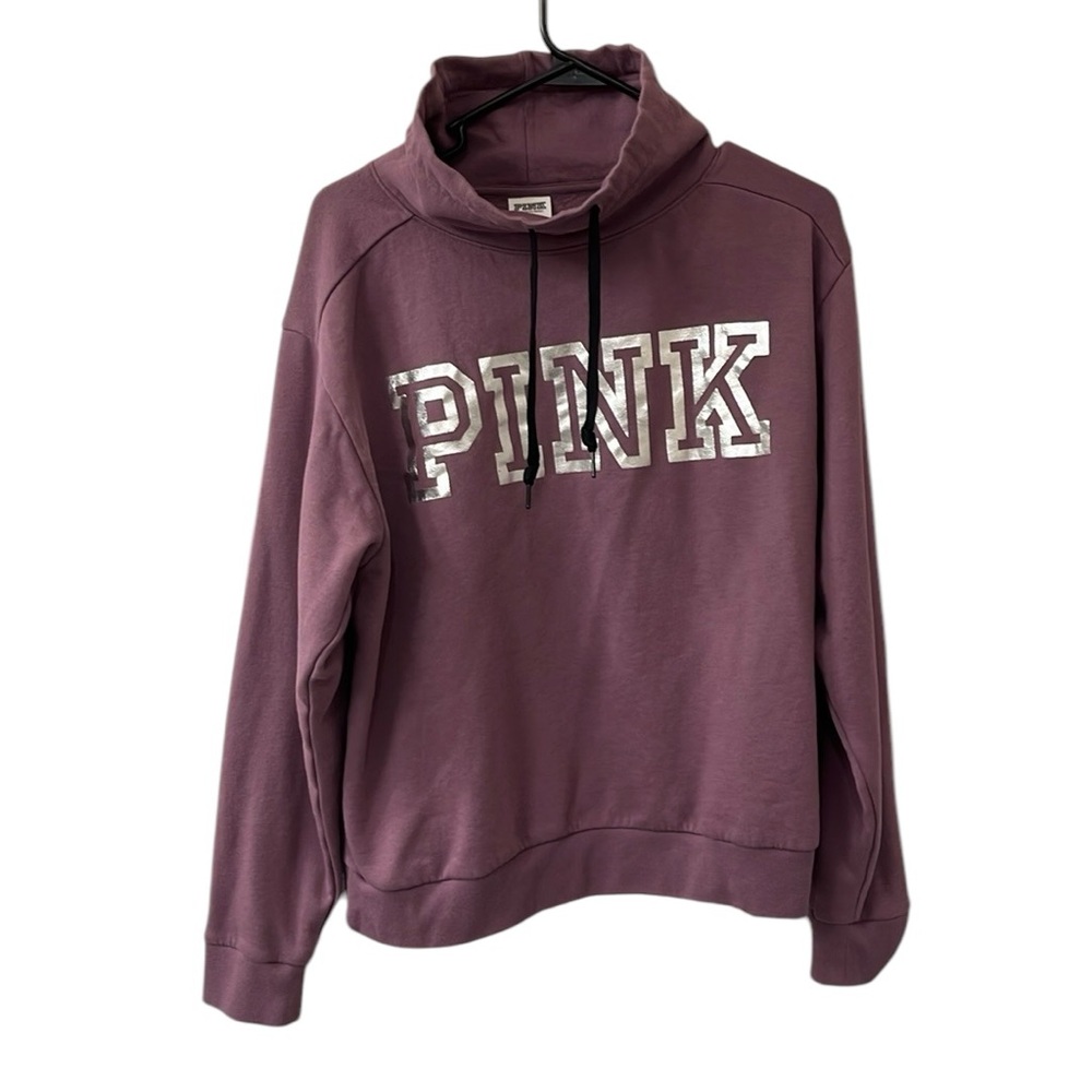 PINK by Victoria's Secret Plum Cowl Neck Pullover Excellent Condition Sz Med
